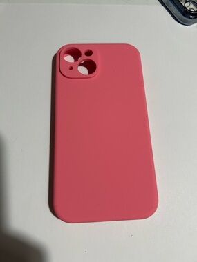 Pink Silicone iPhone 14  Case for Cell Phones